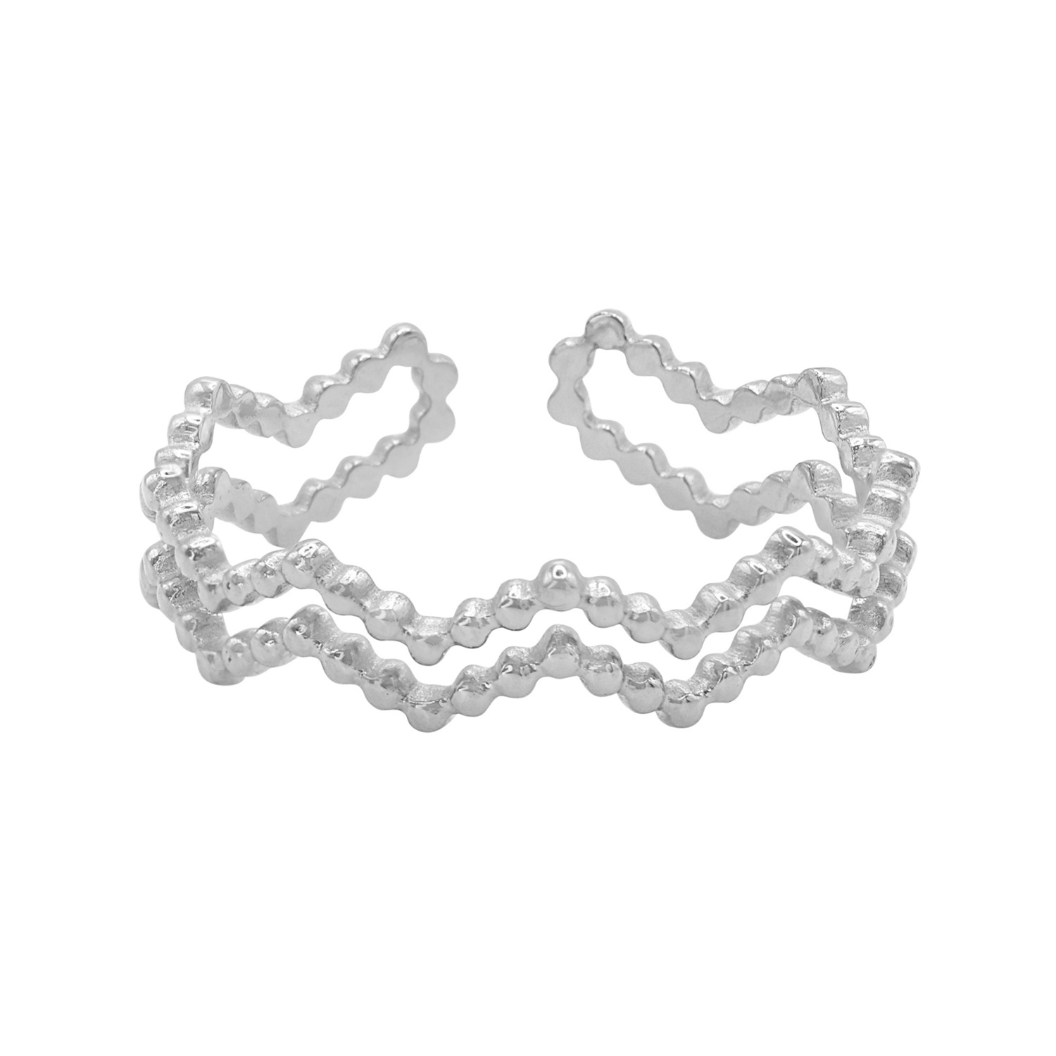 Heideman Bague Clare couleur argentée polie