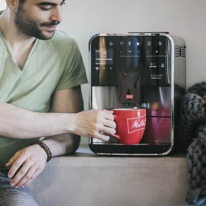 Machine à Café à Grain MELITTA Barista T Smart - Argent (sans réservoir lait)
