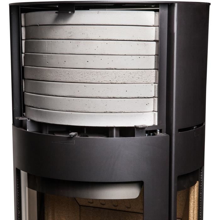 Poêle à bois - ADURO 9.7 - 50300 - 6 KW - Noir