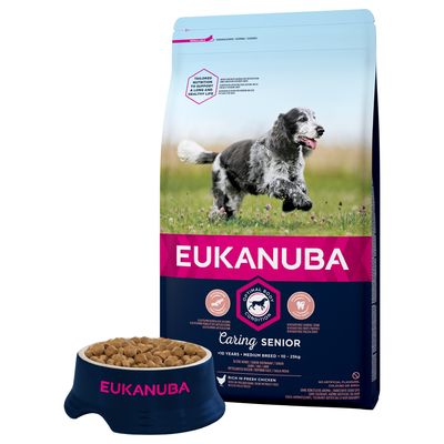 Poulet Eukanuba Caring Senior de race moyenne