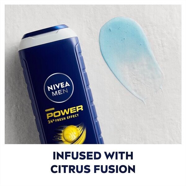 NIVEA Men Power 24H Fresh Effect 3-u-1 gel za tuširanje<br>250 ml - Normalna koža