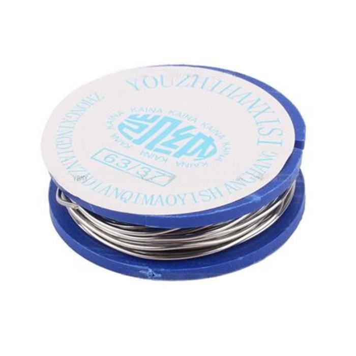 Tin-Lead Rosin Solder Wire Core Brazing Spool 63-37 - 200cm 0.8mm 11g