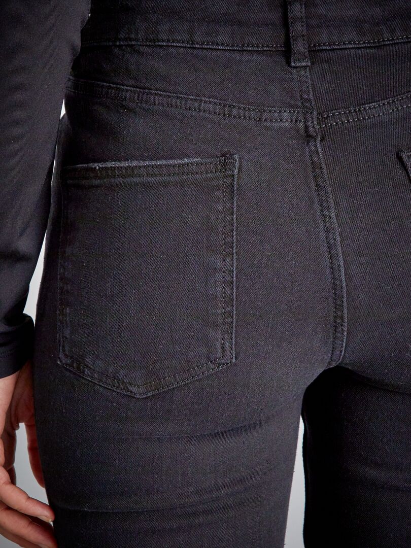 Pantalones vaqueros ajustados - 5 bolsillos - Negro