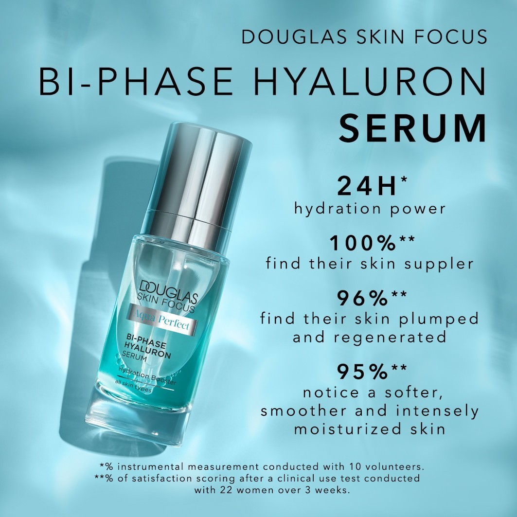 Douglas Collection Hyaluronan Serum Skin Focus Aqua Perfect Hyaluron Bi-Phase Serum – 50 ml