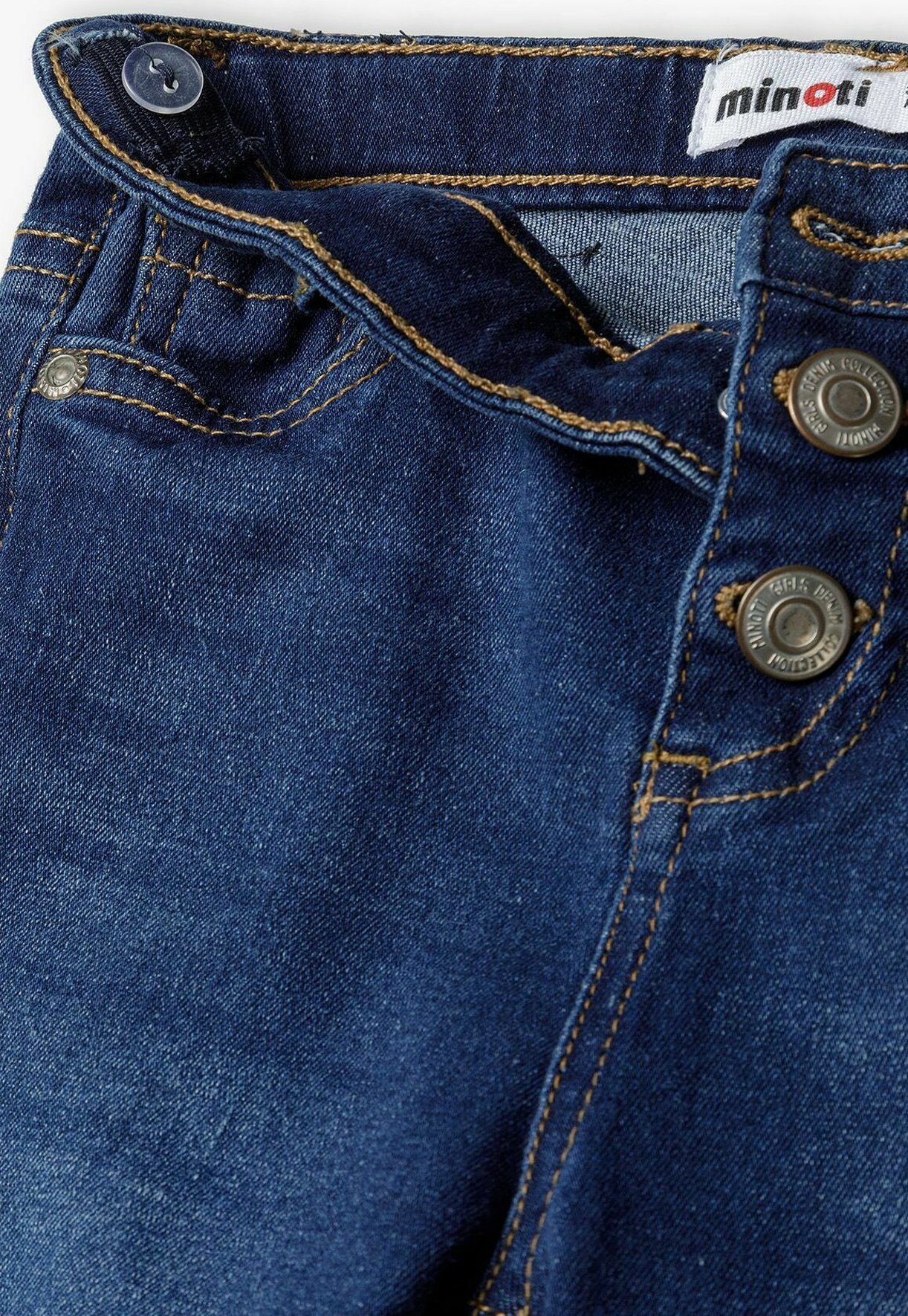 MINOTI STRANSKI ŽEPI IN ZOŽENE HLAČE - Oprijete kavbojke - temno moder denim