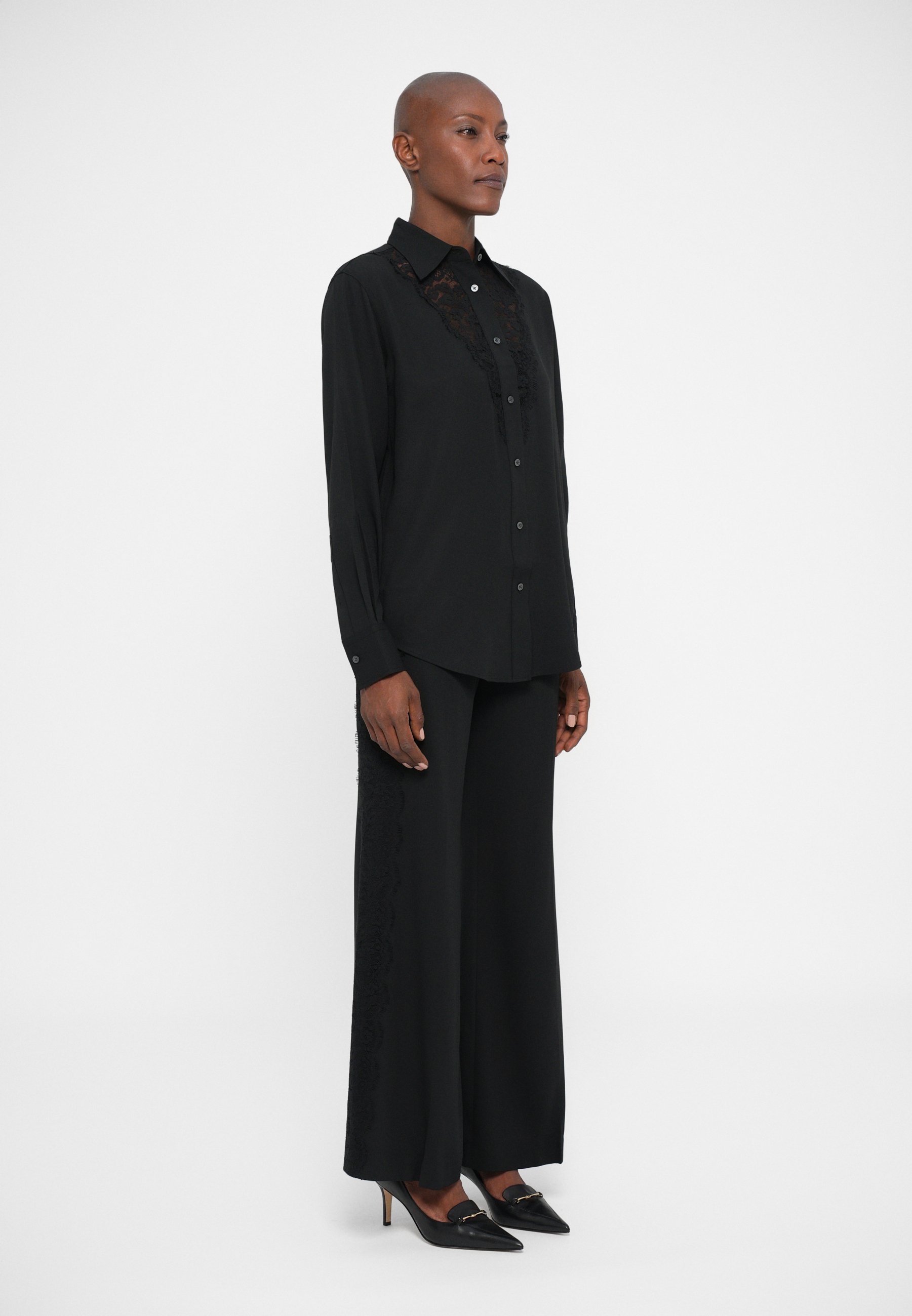 Filippa K SHIRT - Halenka s knoflíky - black