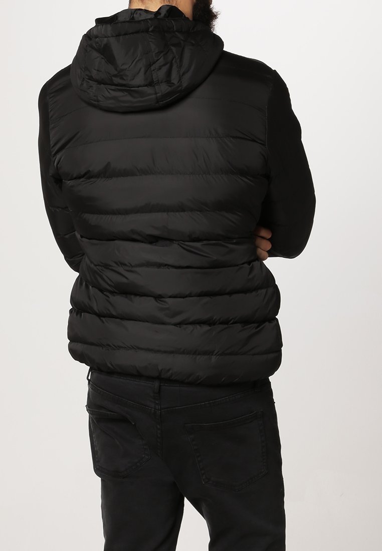 Urban Classics BASIC BUBBLE JACKET - Winterjas - zwart/wit/zwart