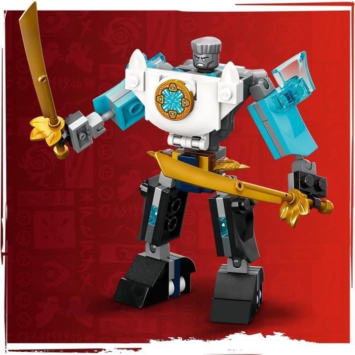 LEGO NINJAGO 71827 Zanes Super-Roboterrüstung – Ninja-Rollenspielset für Jungen ab 6 Jahren