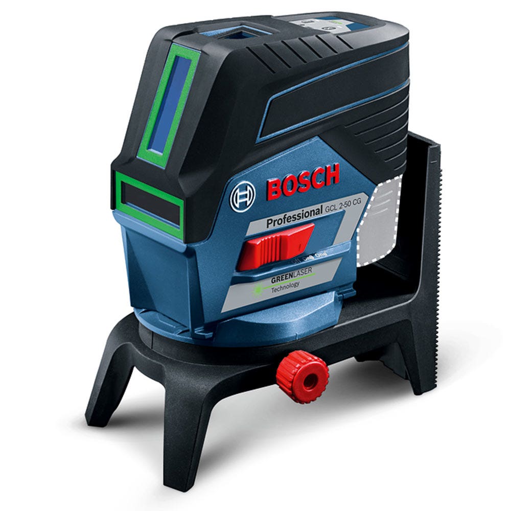 Set cu nivelă laser BOSCH 12V, 2 x 2.0 Ah Pro Crossline și șurubelniță de impact fără perii 06159940PN
