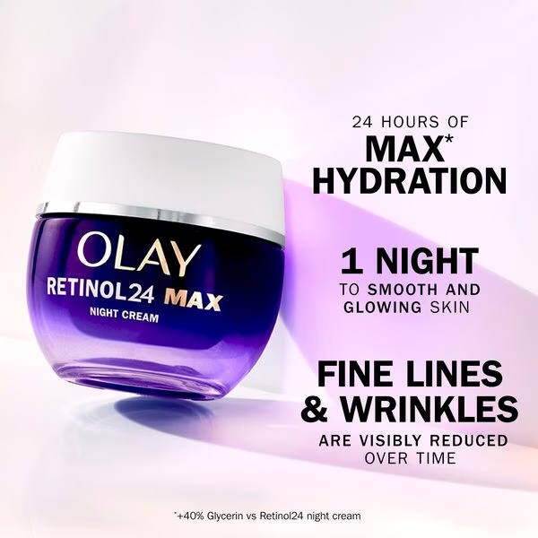 Olay Retinol24 MAX mitrinošs nakts krēms<br>50ml - visiem ādas tipiem