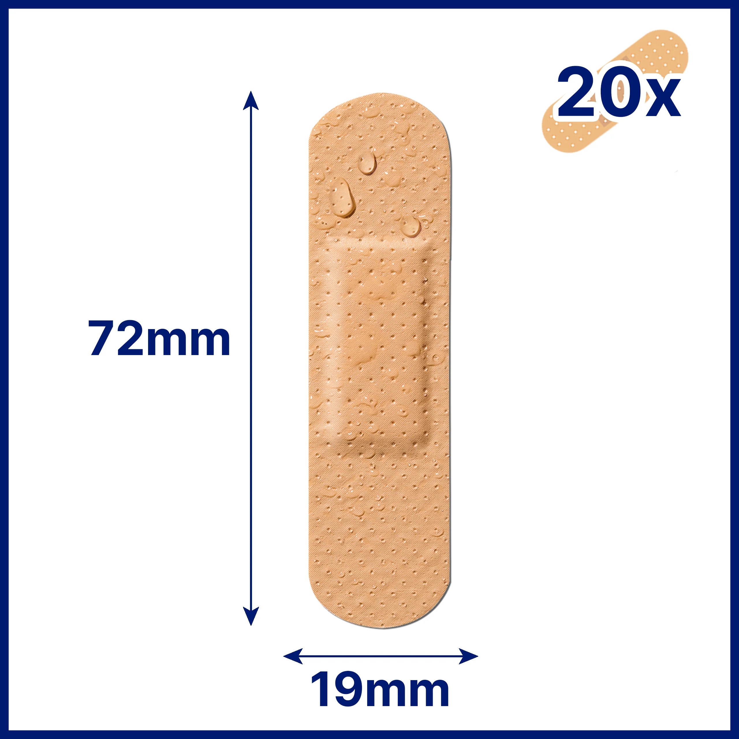 HANSAPLAST Pansements universels Hansaplast, 20 pièces, imperméables
