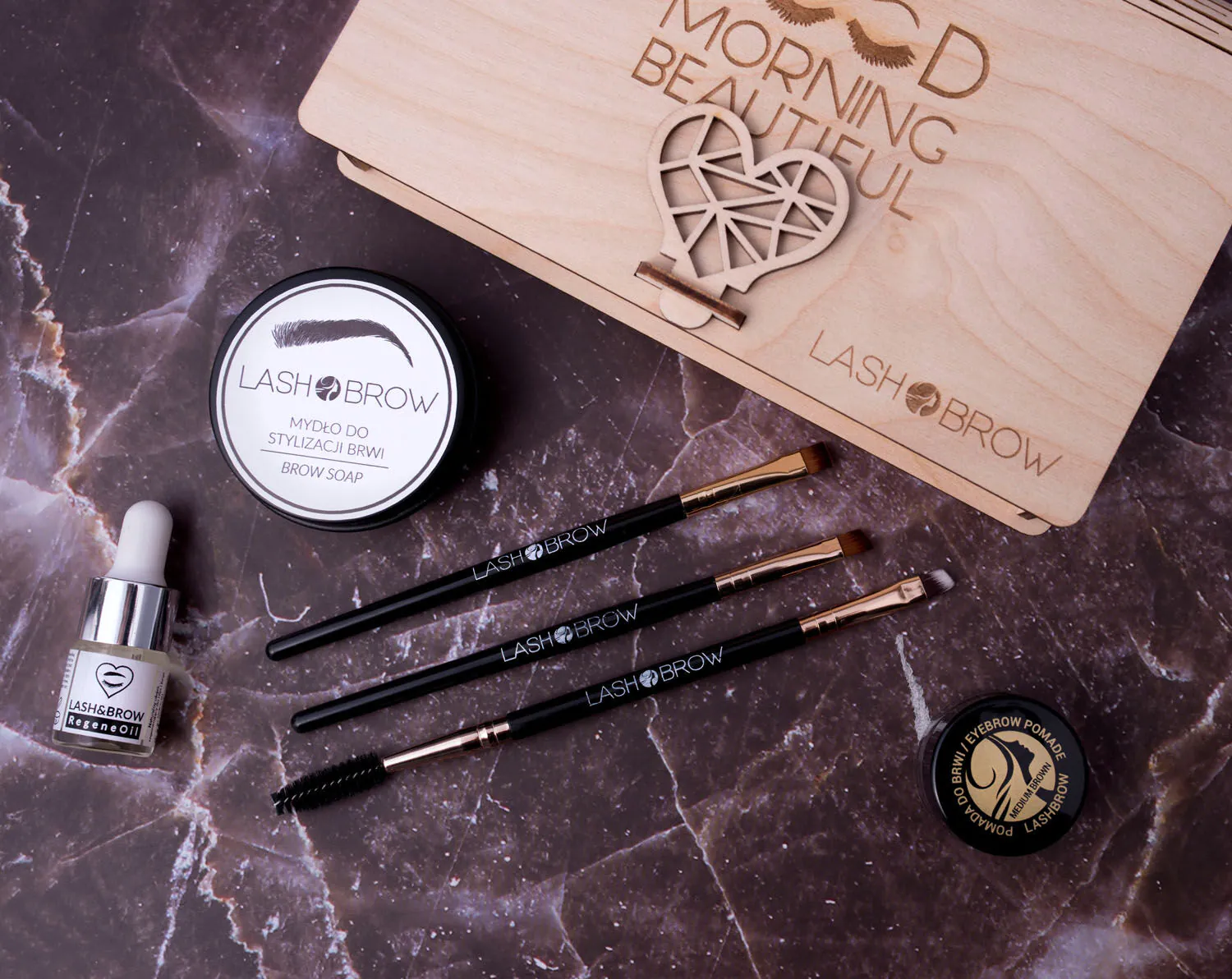 Lash Brow Zestaw Prezentowy Brwi Basic