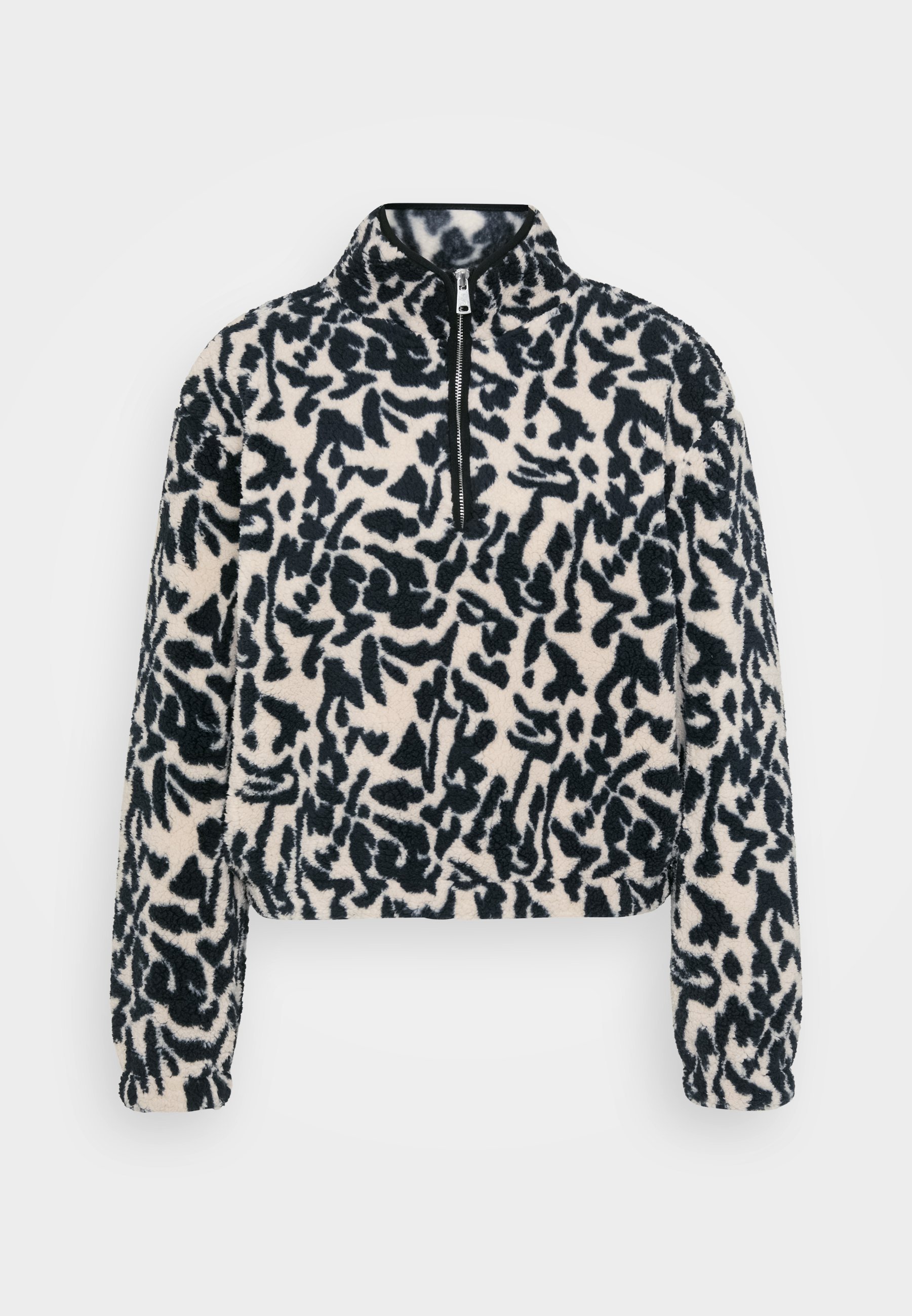 SOMENTE TAMANHO PETE NOVO DALLAS GOLA ALTA COM ZÍPER - Blusa de lã polar - preta
