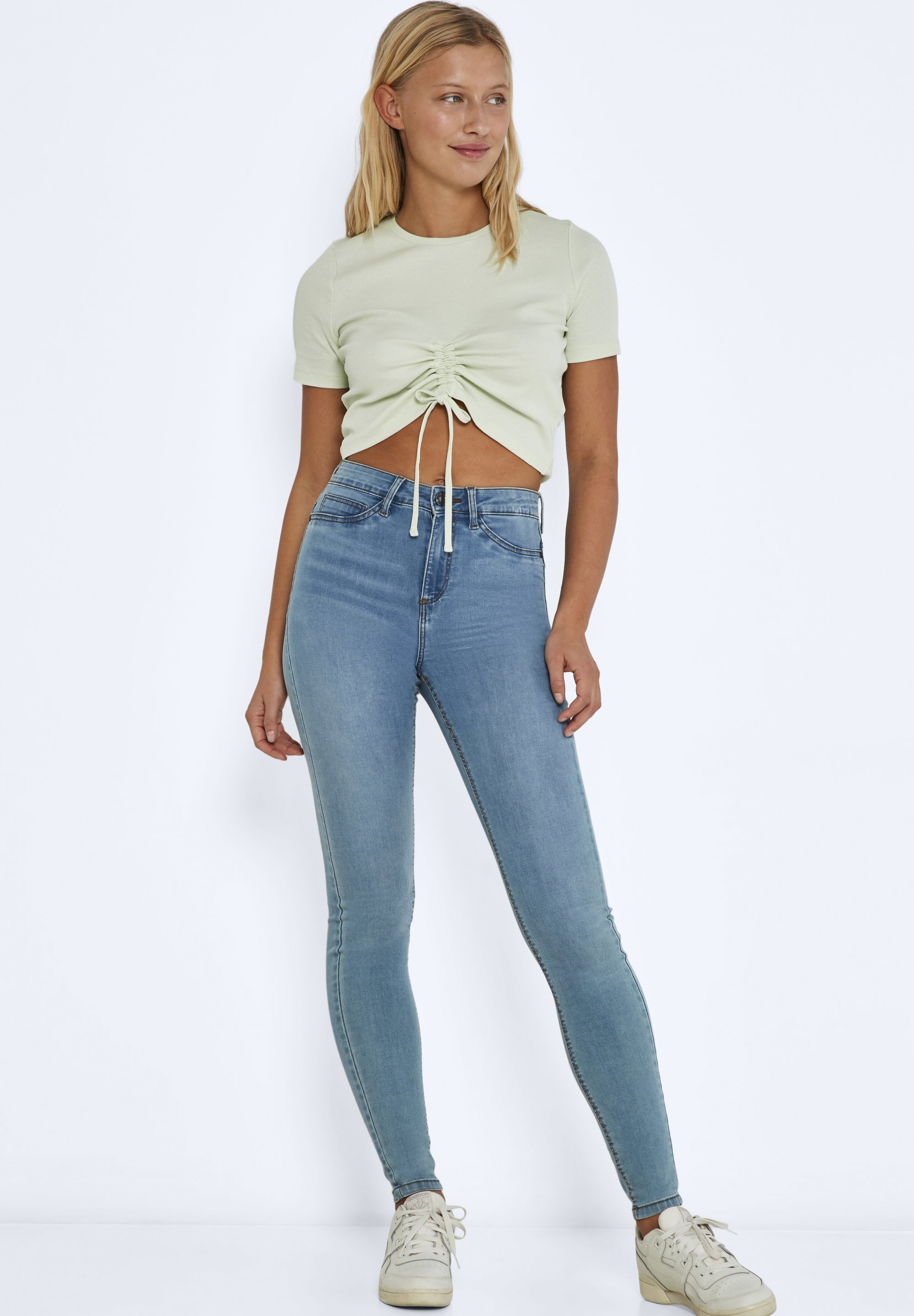 Noisy May NMCALLIE - Jeggings - hellblauer Denim