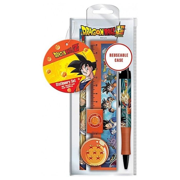 Dragon Ball Z - Trousse avec crayons, règle, gomme et taille crayons - Pour l'école