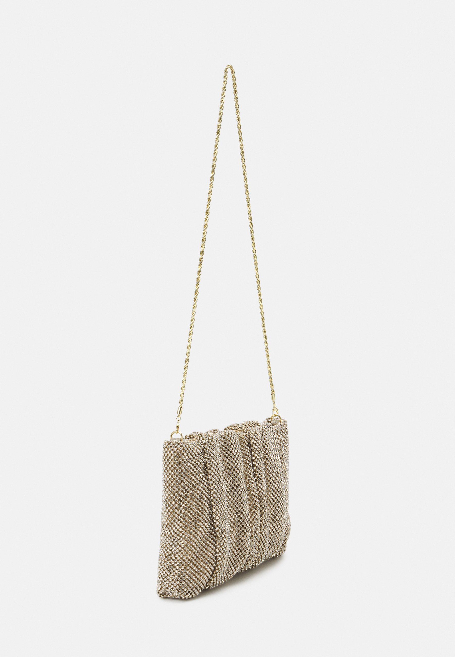 Loeffler Randall CRYSTAL GATHERED FLAT - Clutch - goudkleurig