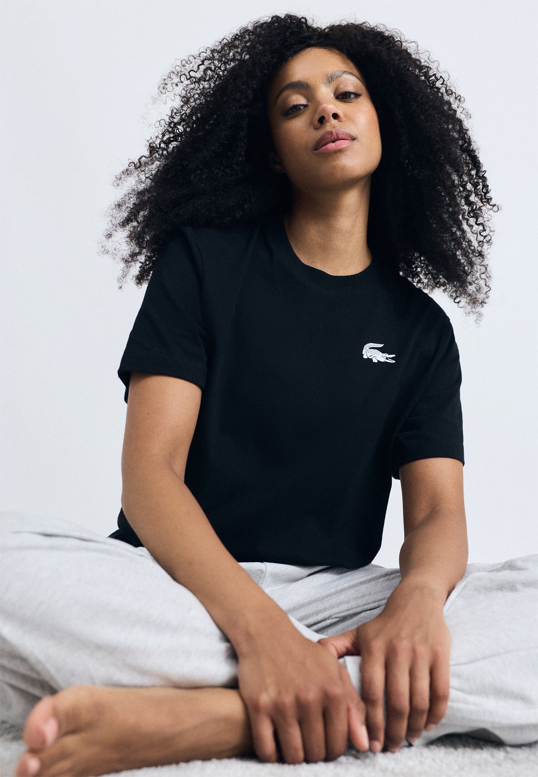 Abbigliamento da casa Lacoste - Maglia da pigiama - nero/bianco