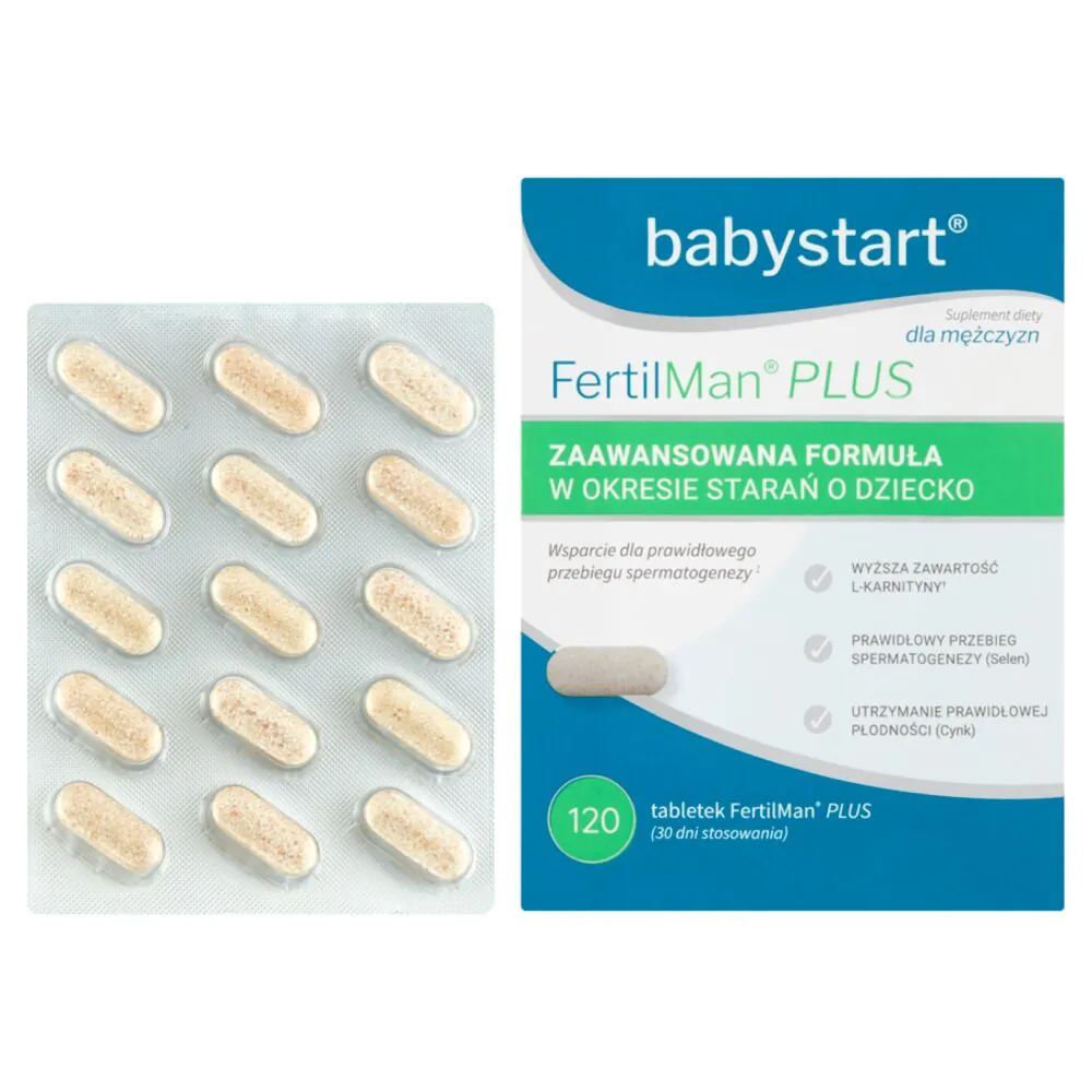 FertilMan Plus, Preparat wspomagający płodność u mężczyzn, Tabletki