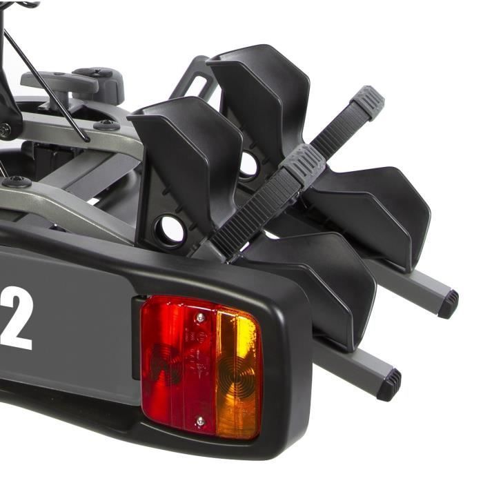 Porte-vélo sur attelage - BUZZRACER - 2 vélos - Charge max 20 Kg - Montage facile - Stabilité élevée