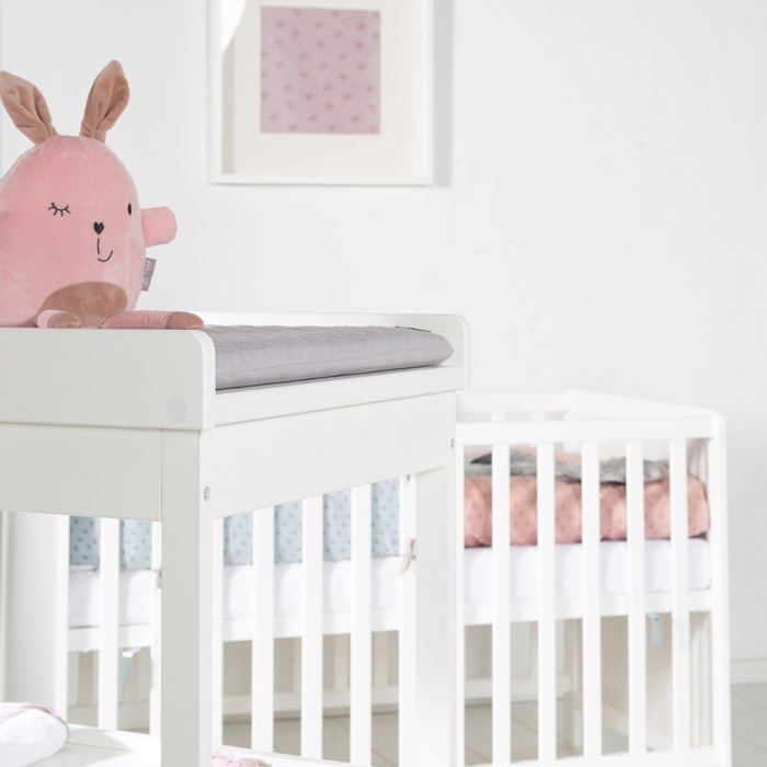 ROBA Table à Langer + Matelas à Langer gris piqué 