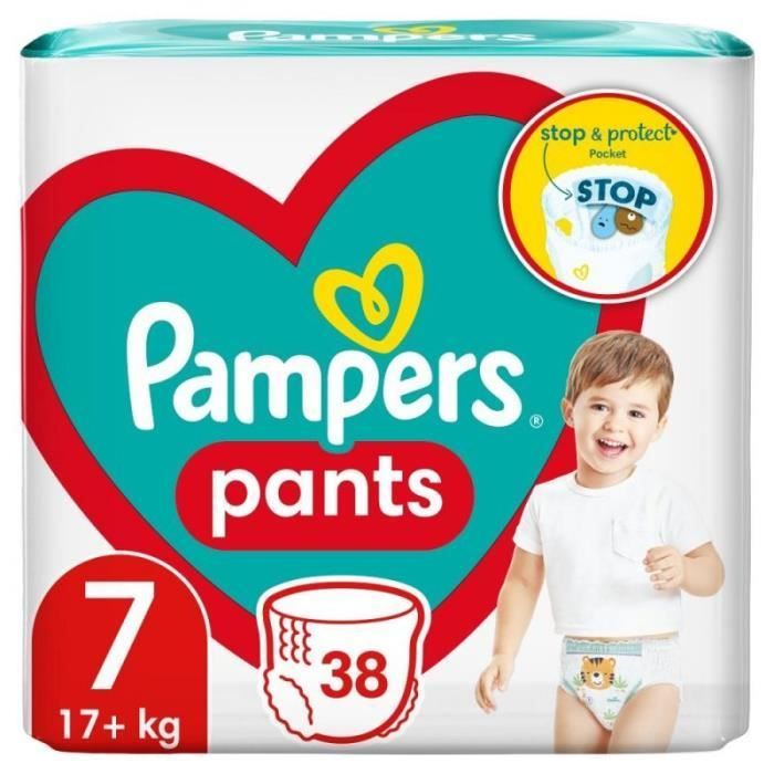 Pampers Couches 17kg+, taille 7-XXLARGE, 38pcs - 8006540069387