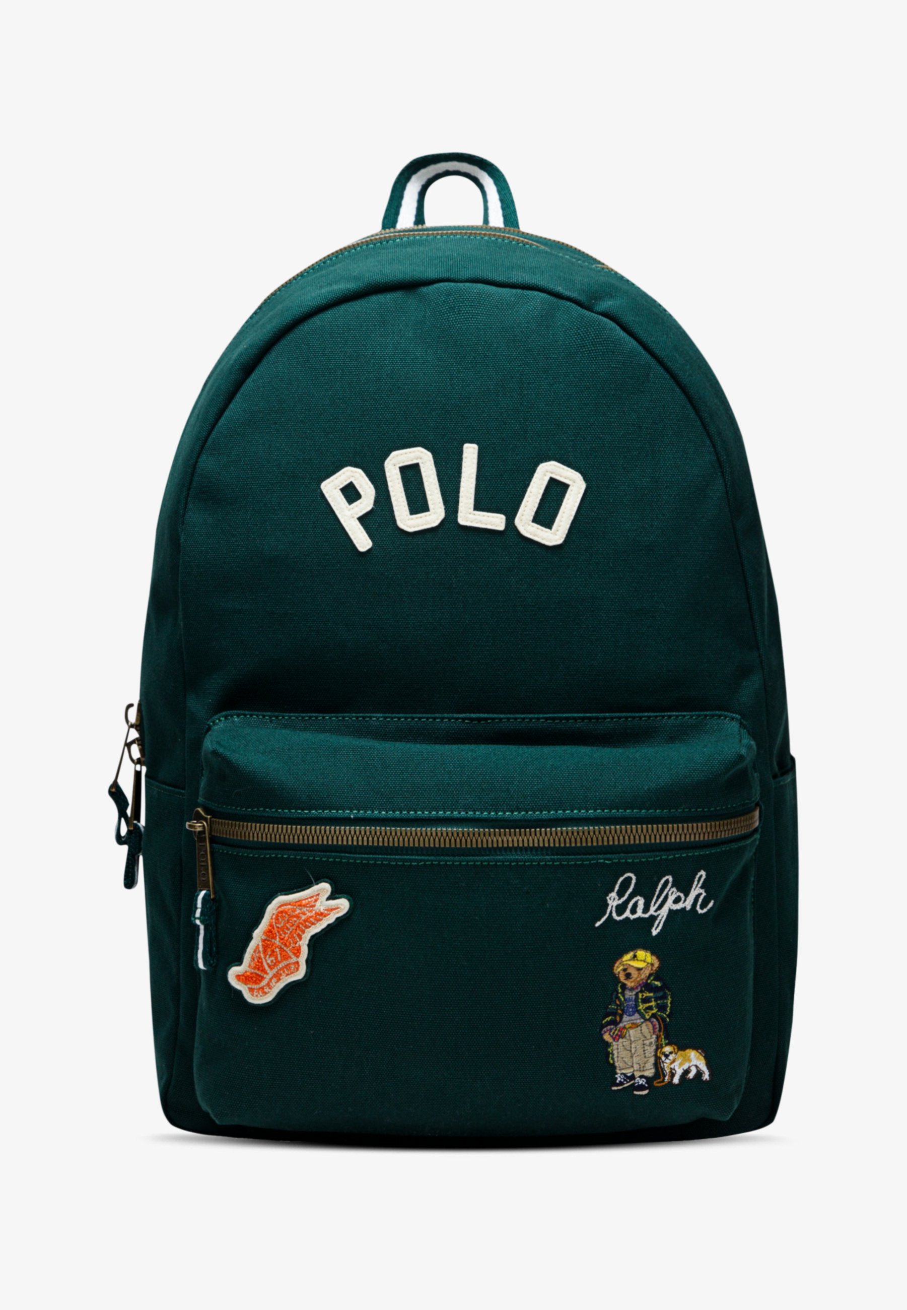 Polo Ralph Lauren VARSITY BACKPACK UNISEX - Hátizsák - moha achát/krém