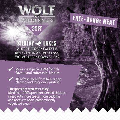 Peluche adulte Wolf of Wilderness Mini Soft « Silvery Lakes » - Poulet avec canard