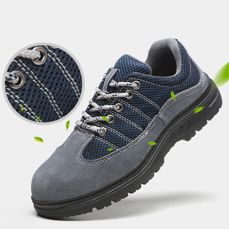Zapatillas deportivas antideslizantes para hombre, transpirables, indestructibles, de seguridad, para el trabajo, para fitness y running. Calzado cómodo y duradero.