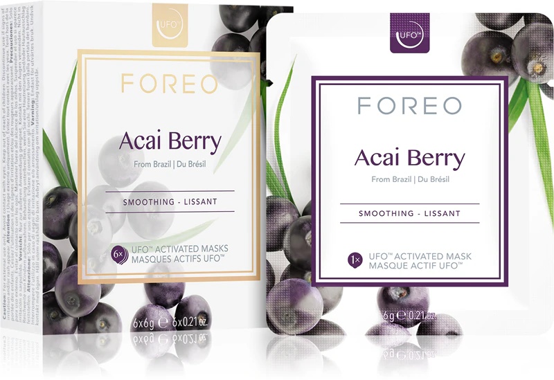 FOREO UFO™ acai uogų lyginamoji kaukė