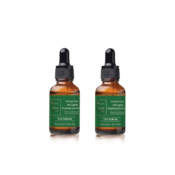 Siero contorno occhi al caviale verde Dr Botanicals, confezione doppia da 2 x 15 ml
