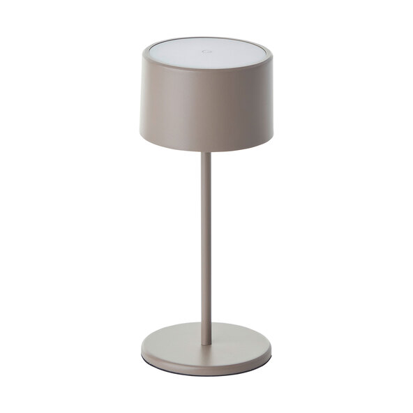 LED-Akku-Tischleuchte Helio, taupe
