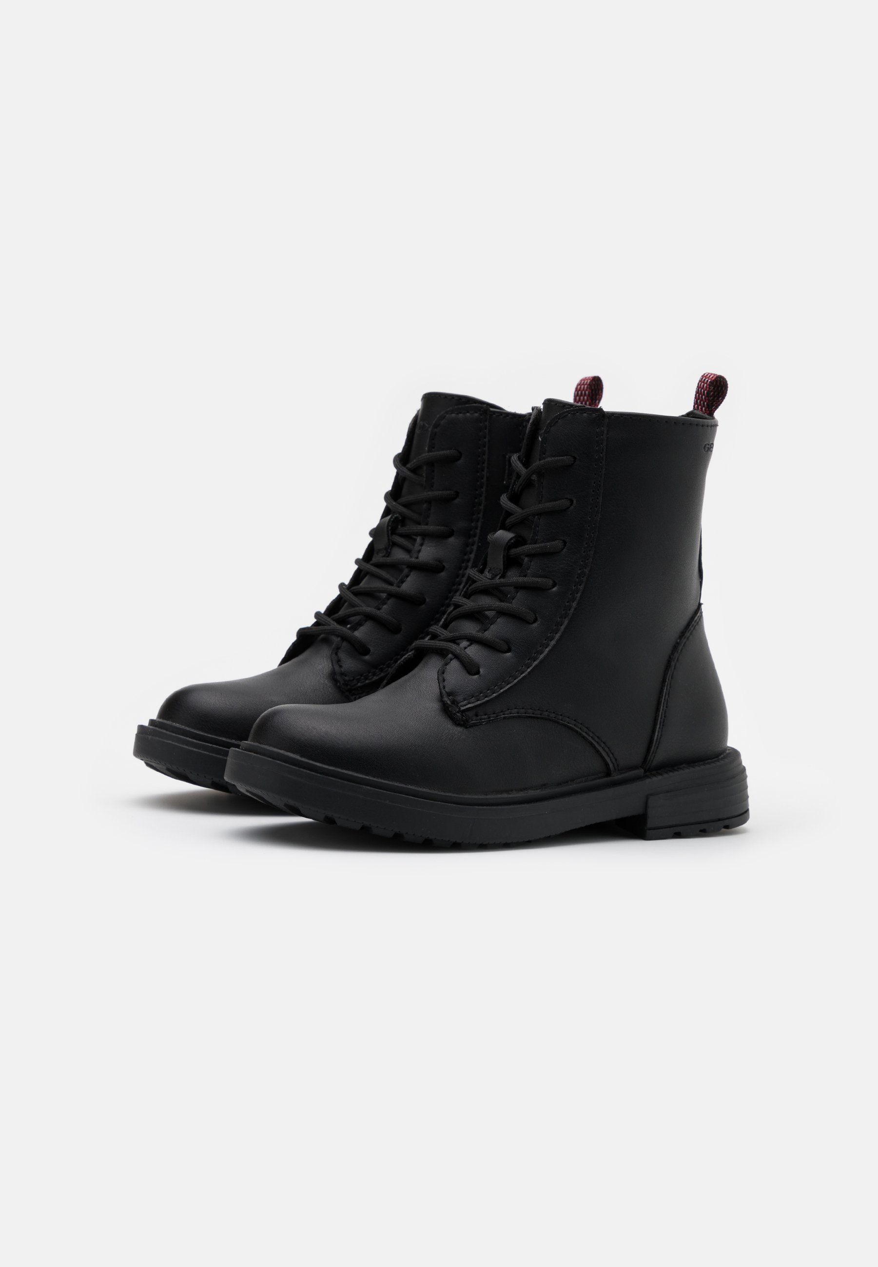 Geox ECLAIR GIRL - Stivaletti stringati - neri