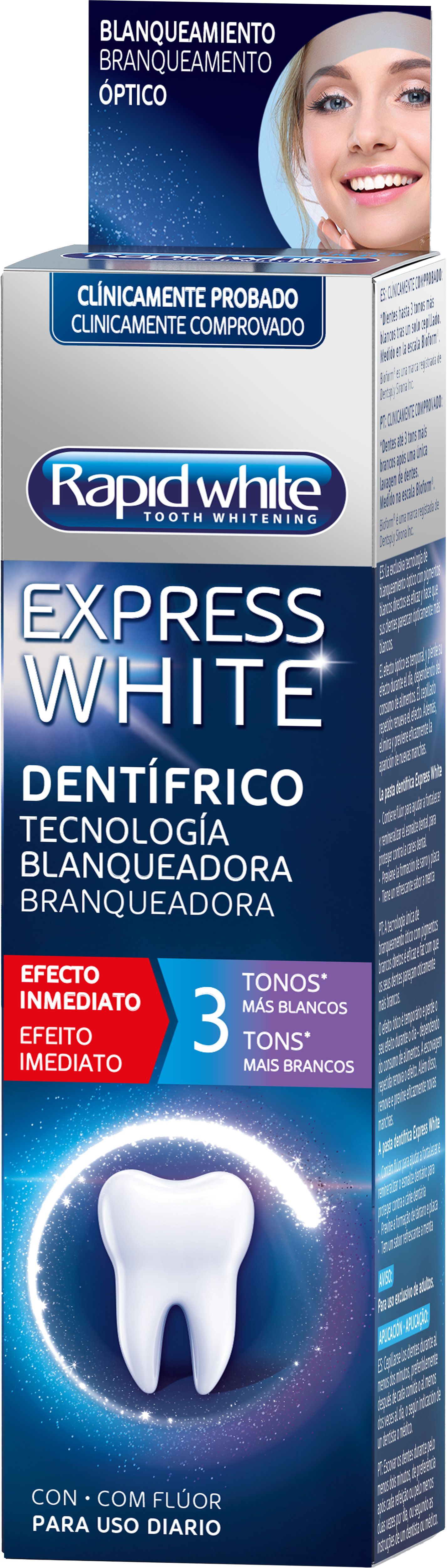 Express White zubná pasta Zubné pasty a zubné pasty