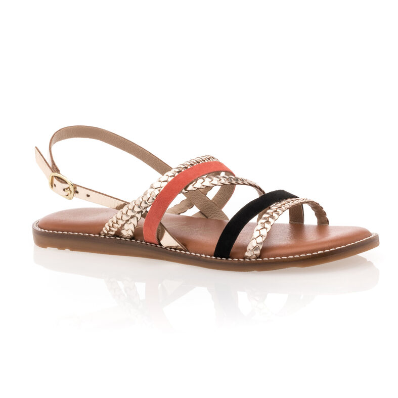 Sandalias multicolor para mujer / Zapatos de punta abierta