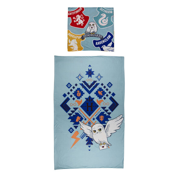 Lenjerie de pat pentru copii din fleece Harry Potter, 135x200cm