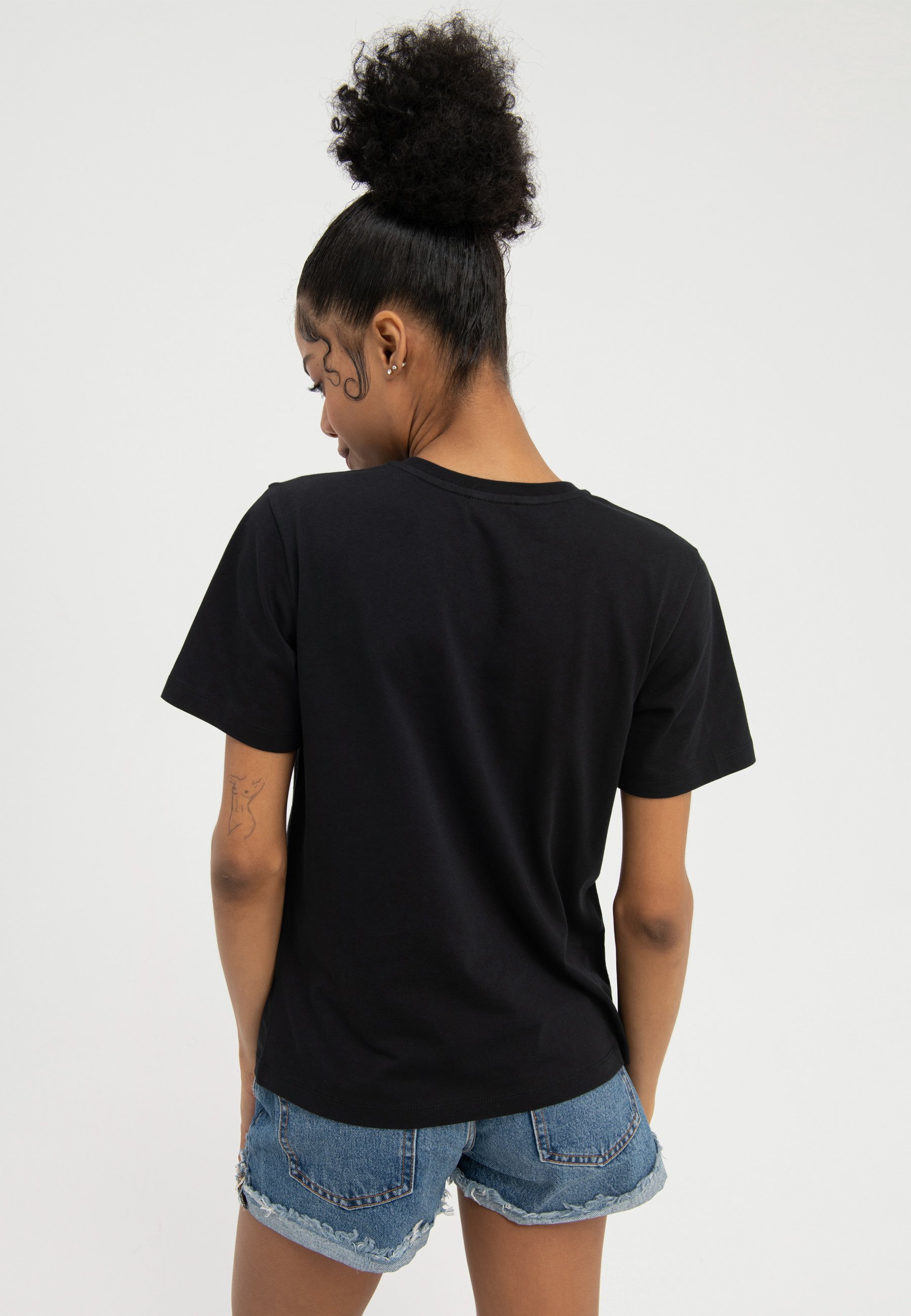 Even&Odd Print T-shirt - zwart