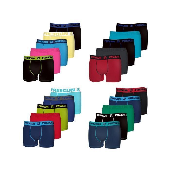 Boxer in cotone Freegun Surprise, confezione da 5 per ragazzi