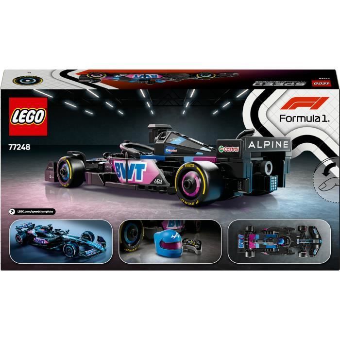 LEGO Speed Champions 77248 BWT Alpine Team A524 Auto di Formula 1 - Set di costruzioni per bambini dai 10 anni in su