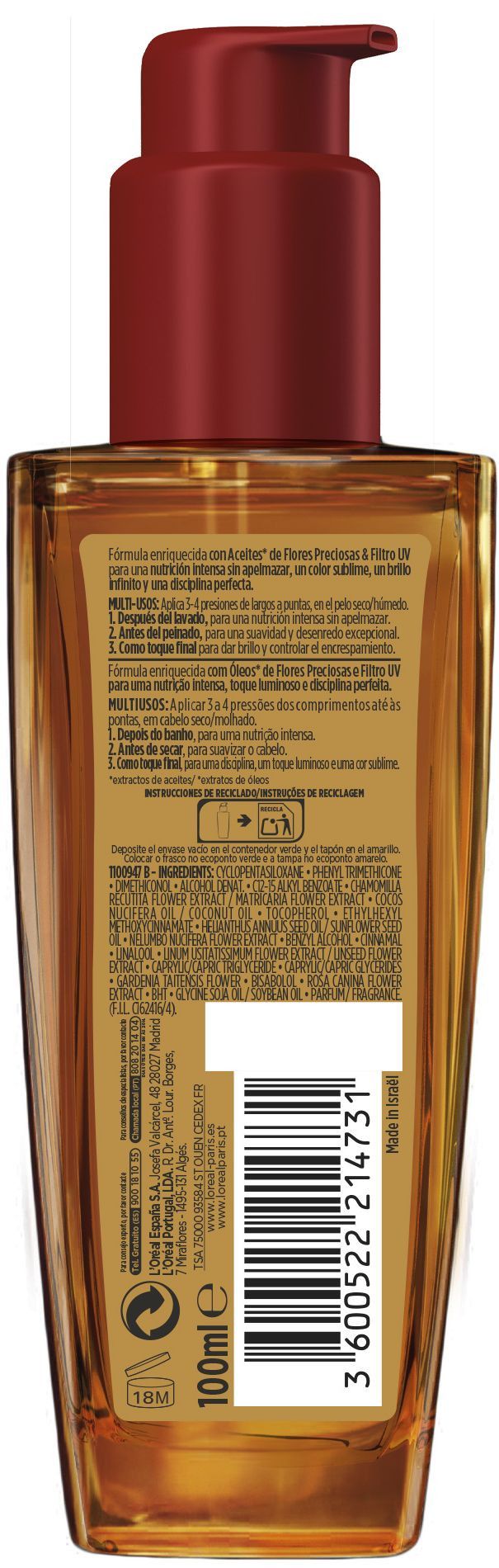 ELVIVE Extraordinary Oil Matu eļļas un procedūras