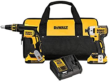 Kit de parafusadeira de impacto e drywall DEWALT 20V MAX XR, 2,0A (DCK267D2)