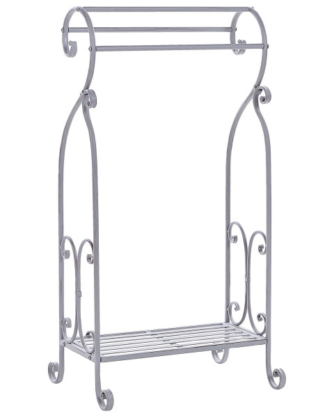 Stojak na ręczniki metalowy 49 x 91 cm szary