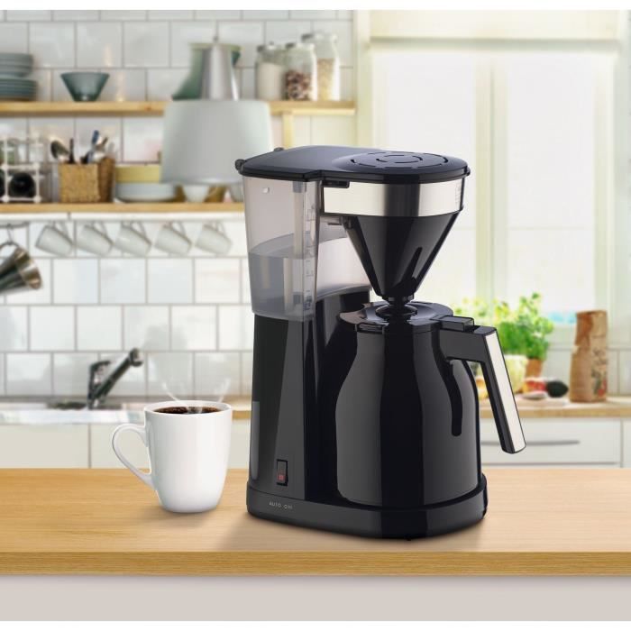 Cafeteira de filtro MELITTA Easy Top Therm II 1023-08 - 1L - 1050W - Preta