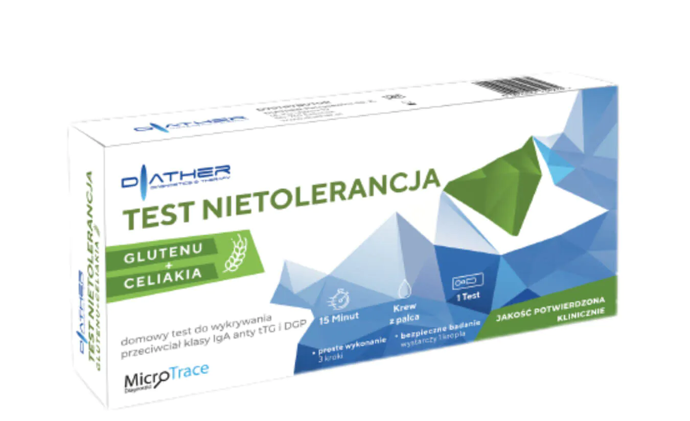 Diather, Test nietolerancja gluten i celiakia