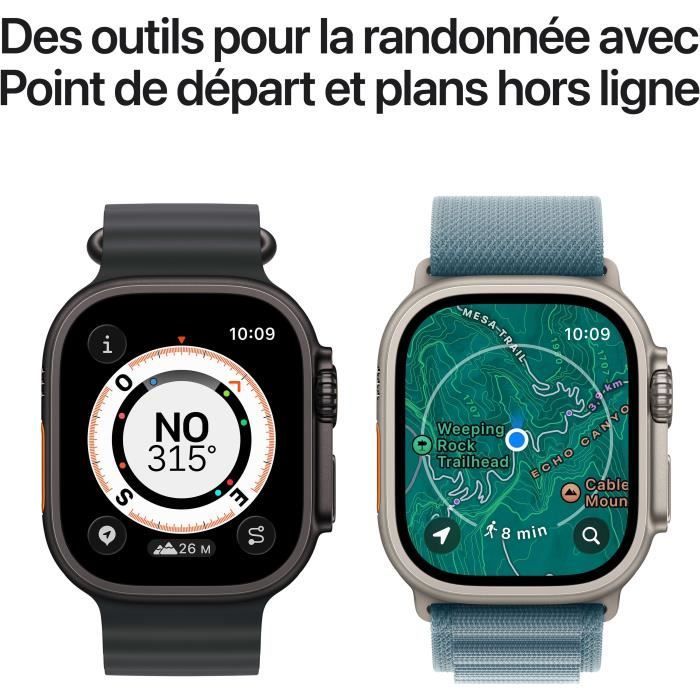Apple Watch Ultra 3 GPS + Cellular - 49 mm - Cassa in titanio nero - Cinturino Alpine Loop nero - Taglia piccola