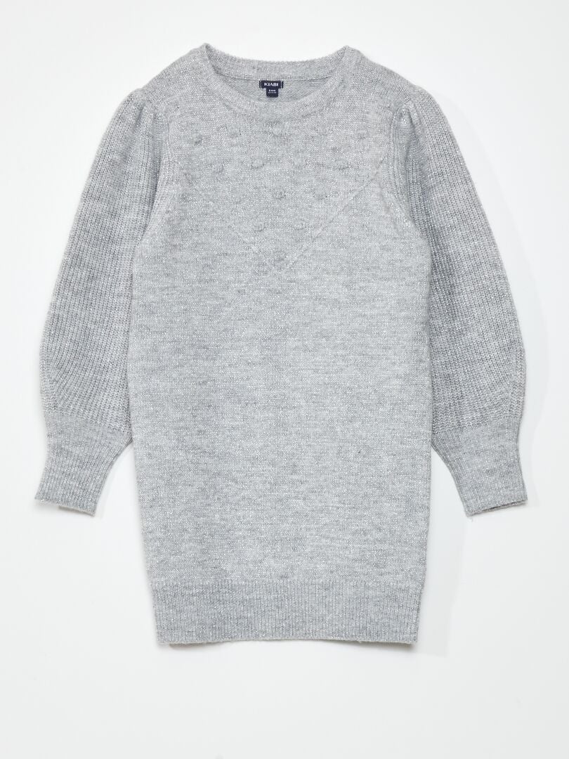 Jersey de punto iridiscente - GRIS