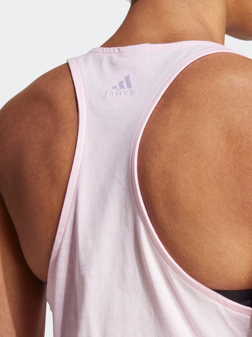 Adidas logo tanktop - roze