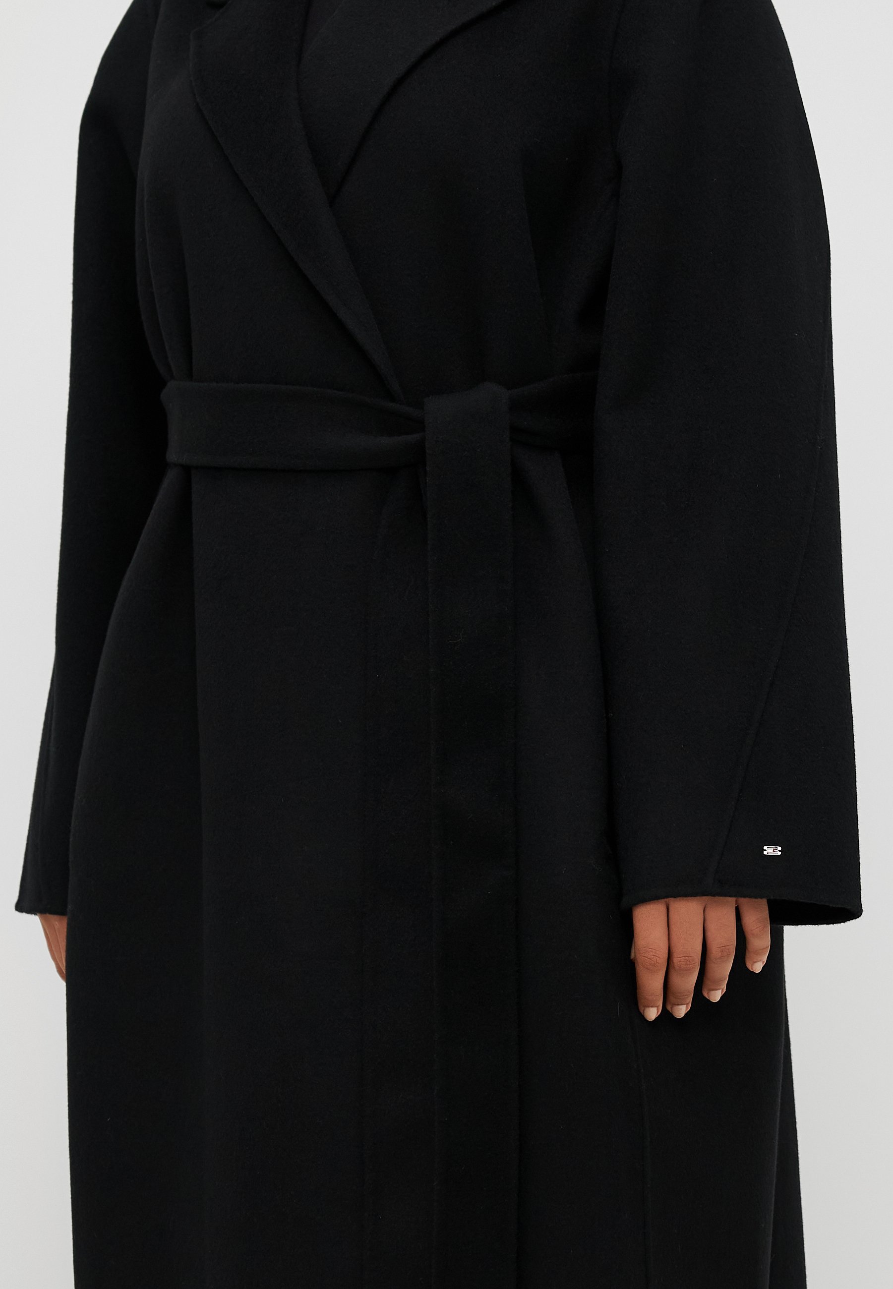 Manteau midi ceinturé Tommy Hilfiger Curve - Manteau classique - Noir