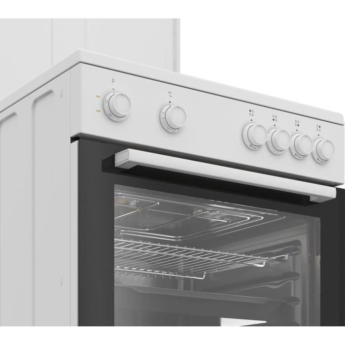 Mixed cooker - BEKO - FBS63121WD - 73L - 4 burners (3 gas burners + 1 electric burner)
