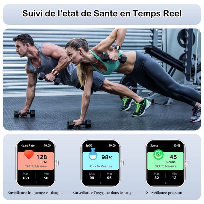 Blackview Smartwatch for Men with Bluetooth Calling, 1.85