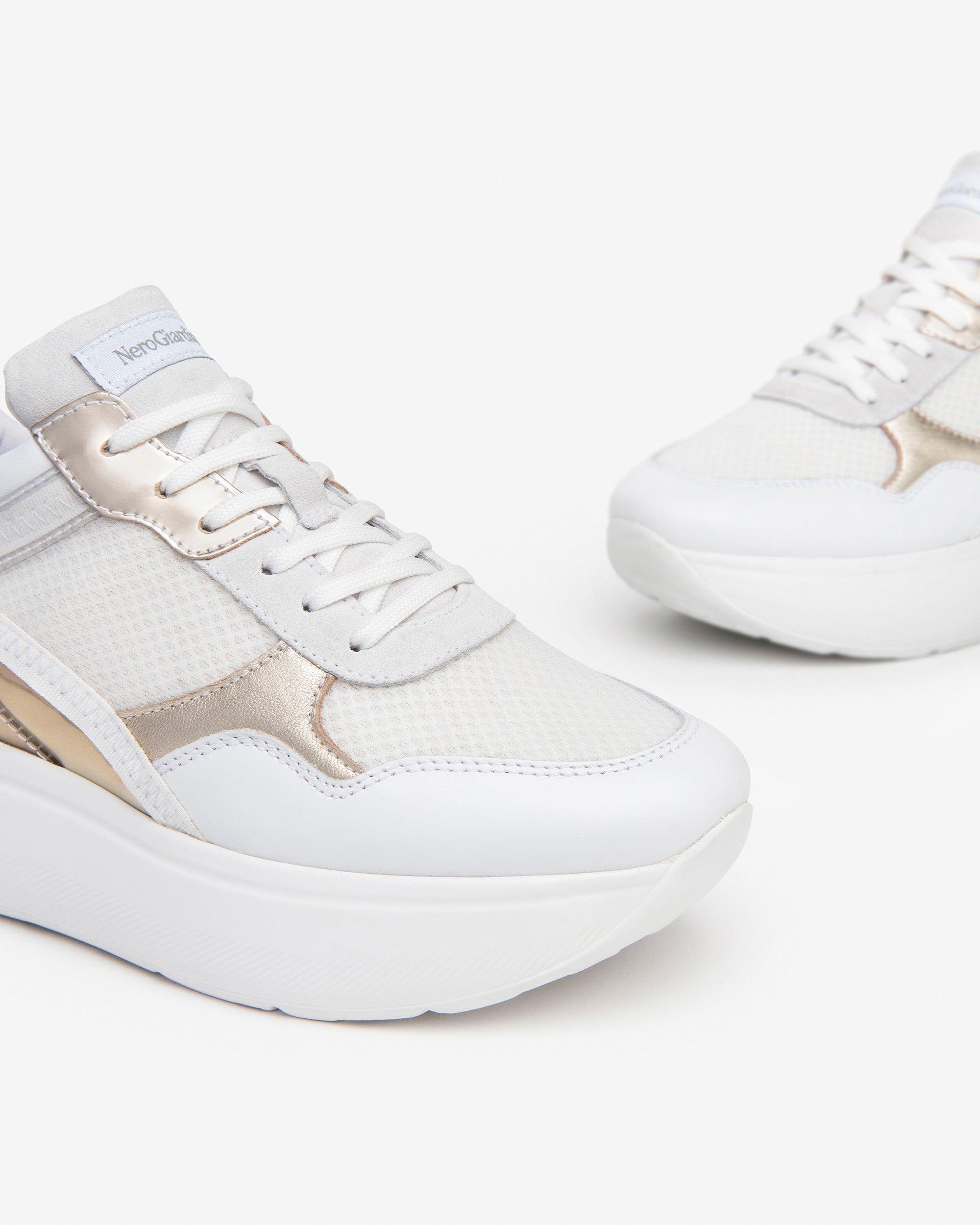  Damen-Sneaker aus Leder, Wildleder und Canvas